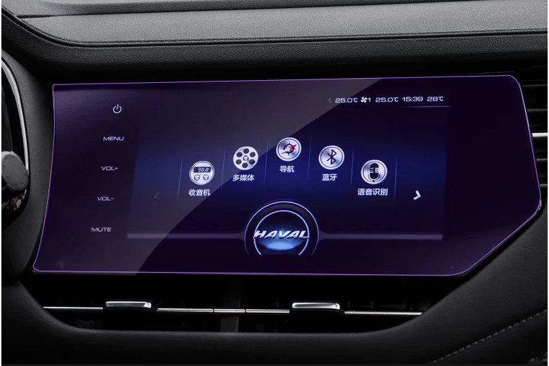 Lsrtw2017 ЖК Автомобильный gps навигации экрана Защитная пленка закаленное пленка для haval Защитные чехлы для сидений, сшитые специально для great wall F5 F7 F7X