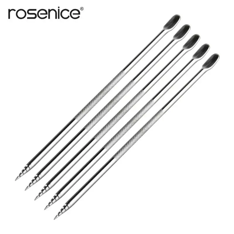 ROSENICE 5 шт. Нержавеющая сталь Кофе Книги по искусству ручка Бариста инструмент для капучино латте, эспрессо украшения для Кухня кафе