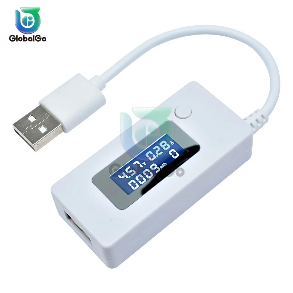 

LCD USB Current Voltage Charging Tester with USB Extension Cable Mini Digital Display Mobile Power Charger Detector For Phone