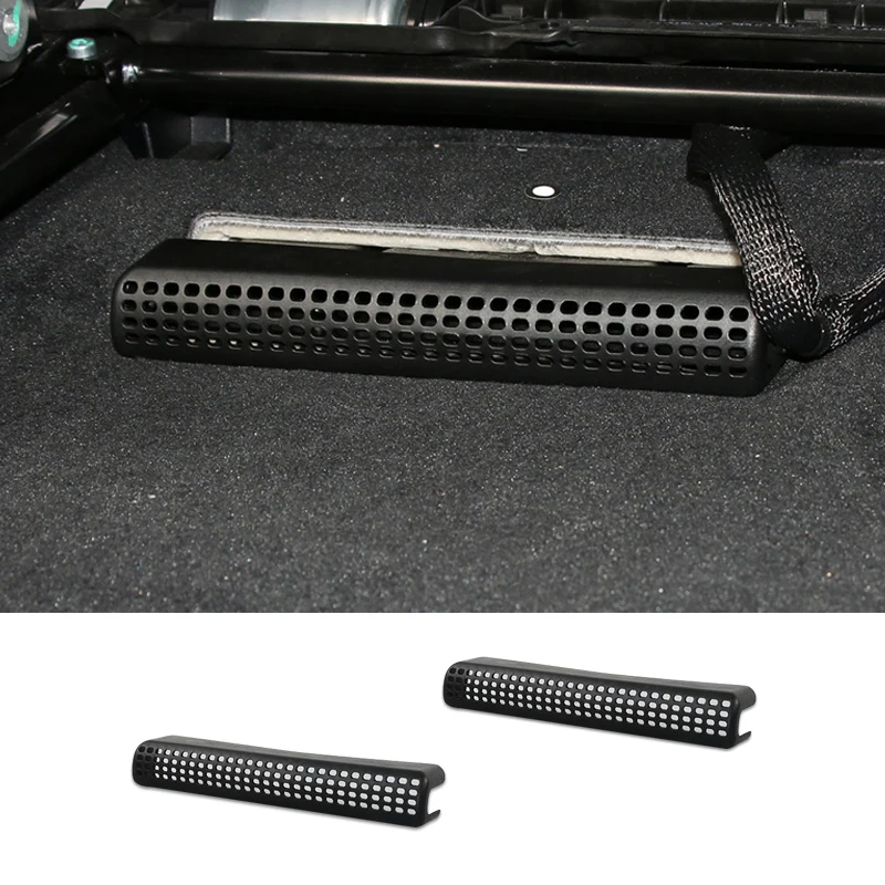 

2pcs Car Styling Under Seat Air Conditioning Outlet Air Vent Dust Protective Cover For Mercedes Benz E Class E200L E300L 2016