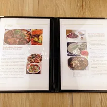 1,2, 3,4 листов 2,4, 6,8 просмотров А4 прозрачный ПВХ держатель меню Прозрачная Обложка для книг меню подходит для бумаги размером 1/" x 11"