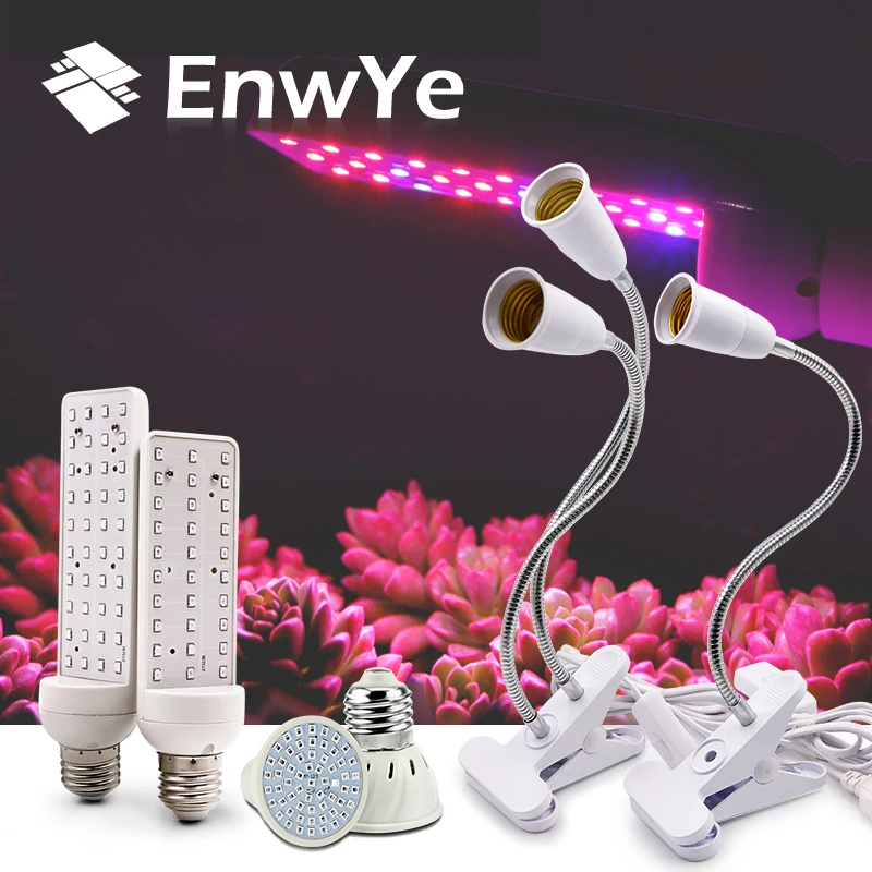 

EnwYe LED Plant Supplementary Lamp Indoor Plant Growth Lamp E27 Screw Port Lamp Holder AC 220V Flexible Hose Plant Lamp Holder