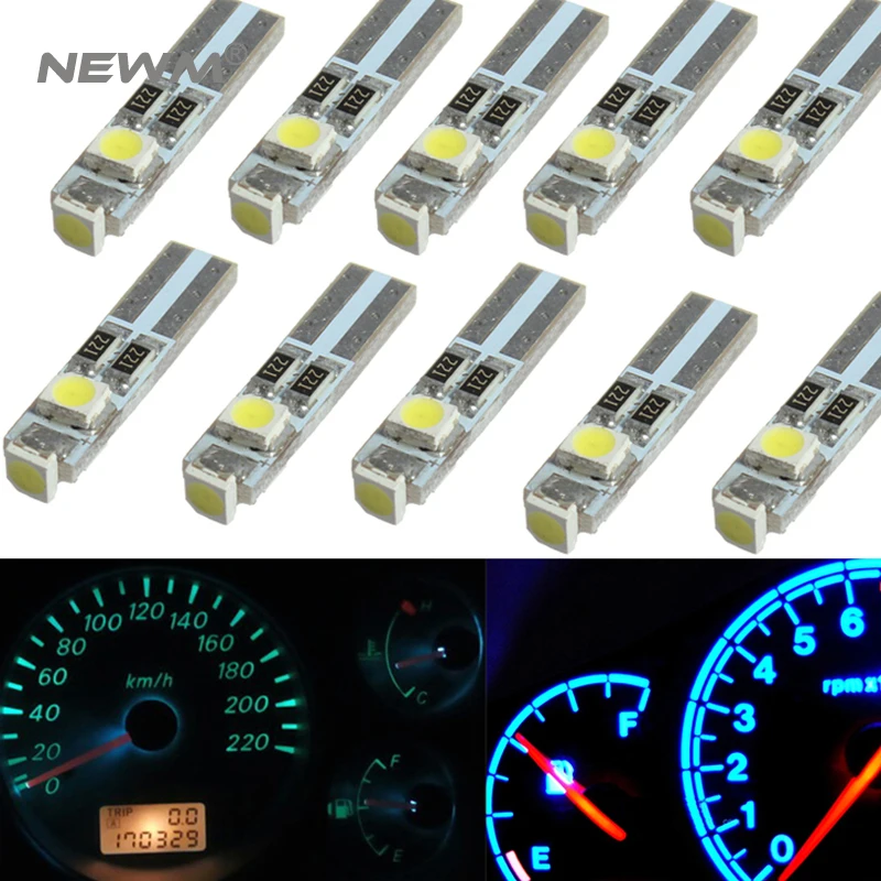 10x LED T5 для Mitsubishi Eclipse Galant Lancer Outlander Endeavor Precis Montero панель приборной панели лампа