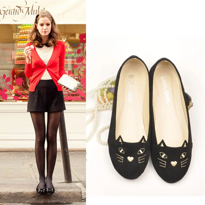 ladies black dolly shoes