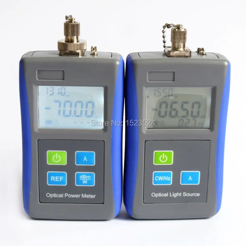 

FTTH Optical Multimeter Mini Optical Power Meter -70~+10dB and Mini Optical Light Source 1310/1550nm