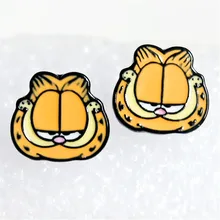 IVYYE Гарфилд толстый кот Мода Аниме Сережка с героями мультфильмов милые серьги-гвоздики с животными для женщин девочек Дети Ювелирные изделия Рождество подарок