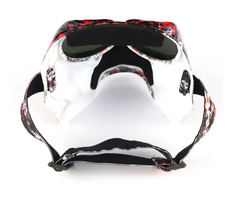 Máscara de Óculos de Proteção Esportes ao ar Óculos de Equitação da Motocicleta Off-road à Prova de Vento Diabo Tático Livre Rosto Escudo Máscara Boca 30 Da Motocicleta Off-road À Prova de Vento Rosto Escudo Máscara Boca