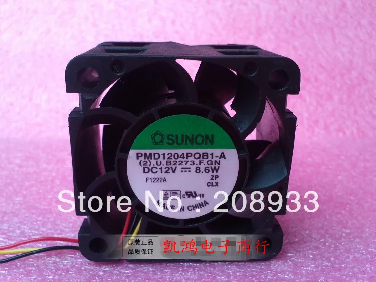 

For SUNON 4028 double ball the 12V 8.6W server 1U2U violence the fan PMD1204PQB1-A+cooling fan