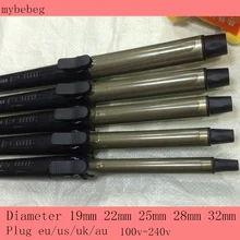 Новая Плойка для профессиональной завивки керамической глазури быстрого нагрева вращающиеся ролики 19 22 25 28 32 мм Универсальное напряжение