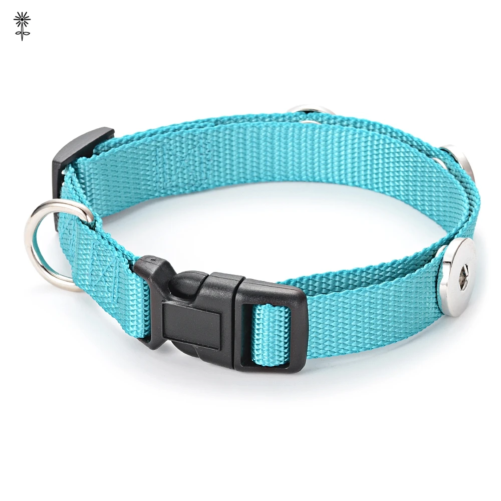 New Arrival Snap Buttons Fabric Choker Necklace For Pet Dog Collar