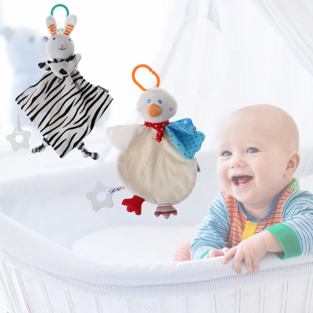Милые плюшевые игрушки для кормления новорожденных скрипучие игрушки с прорезывателем Мягкая кукла Мульти функция детские соски Слюна