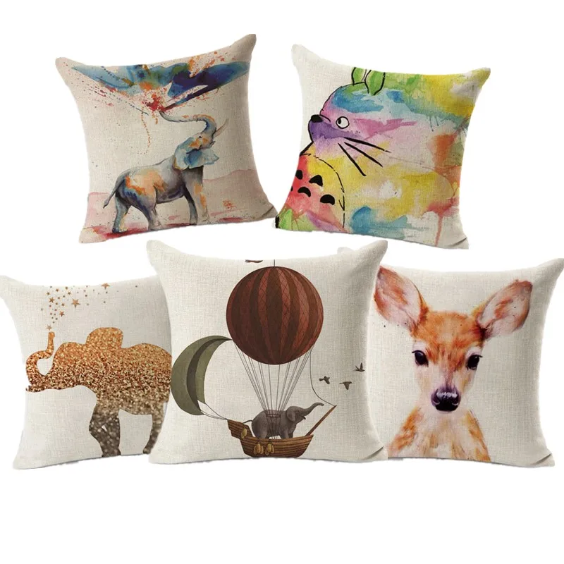 nordic christmas elephant cotton linen quote cheaper cushion cover decorative pillow case map music throw pillow - Christmas Decorative Pillows nordic christmas elephant cotton linen quote cheaper cushion cover decorative pillow case map music throw pillow - Christmas Decorative Pillows
