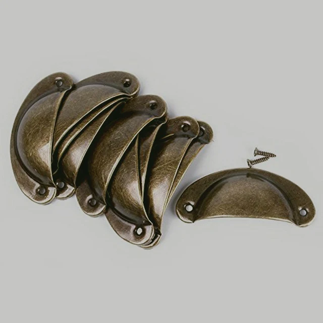 Antique Bronze Drawer Handle Cabinet Hardware Shell Pull Handle Bin Antique Bronze Drawer Handle Cabinet Hardware shell Pull Handle Bin Cup Handles And Pulls - Antique Bronze Drawer Handle Cabinet Hardware Shell Pull Handle Bin