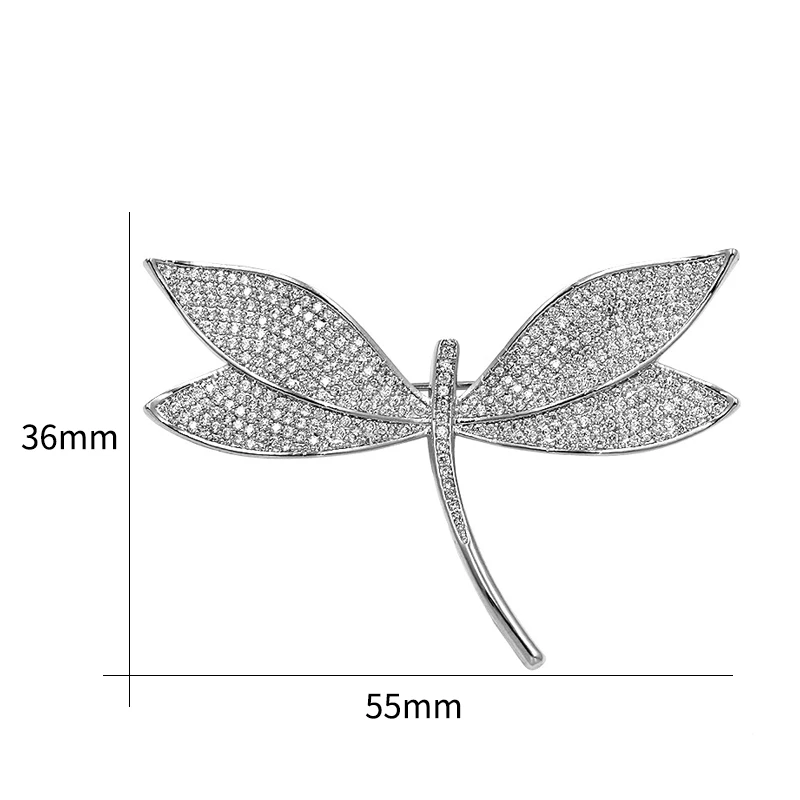 Baiduqiandu, высокое качество, разноцветная брошь в виде стрекозы, насекомых, для женщин, проложили кристалл, CZ Стразы, булавка, корсаж, аксессуары для одежды