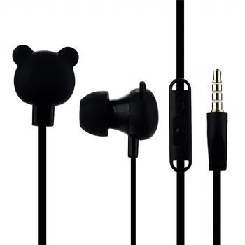 

Colorful Cartoon Cute Earphone with Mic Stereo small Bear headset for for Huawei xiaomi iPhone Samsung Kid Girls Gifts