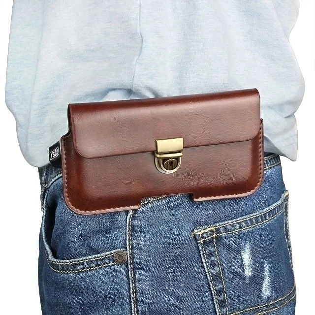3 Colours Vintage PU Leather Hook Loop Belt Magnetic Pouch Bag Phone Cases For sony xperia xa m4 aqua e5 z1 5.1&quot Below Shell |