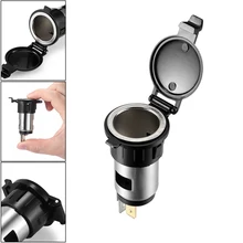 Żeński papieros lżejszy adapter wtyczka zasilania plastikowy motocykl samochód ciężarowy 12-24V gniazdo zasilania(China)