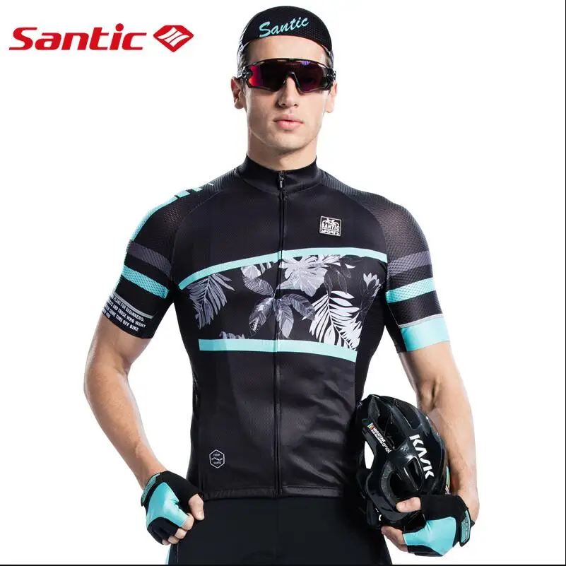 

Santic Cycling Jersey 2019 Short Sleeve Anti-sweat Bicycle Jersey Breathable Pro Team Mountain Bike Jersey Camisetas Ciclismo