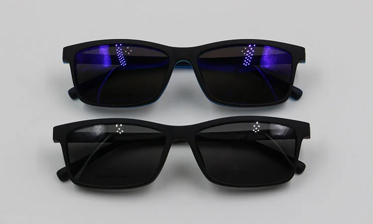 Najtaniej BCLEAR TR90 oprawki do okularów lustro spolaryzowane antyrefleksyjne UV400 Sun klips do obiektywu na modne oprawki optyczne okulary korekcyjne