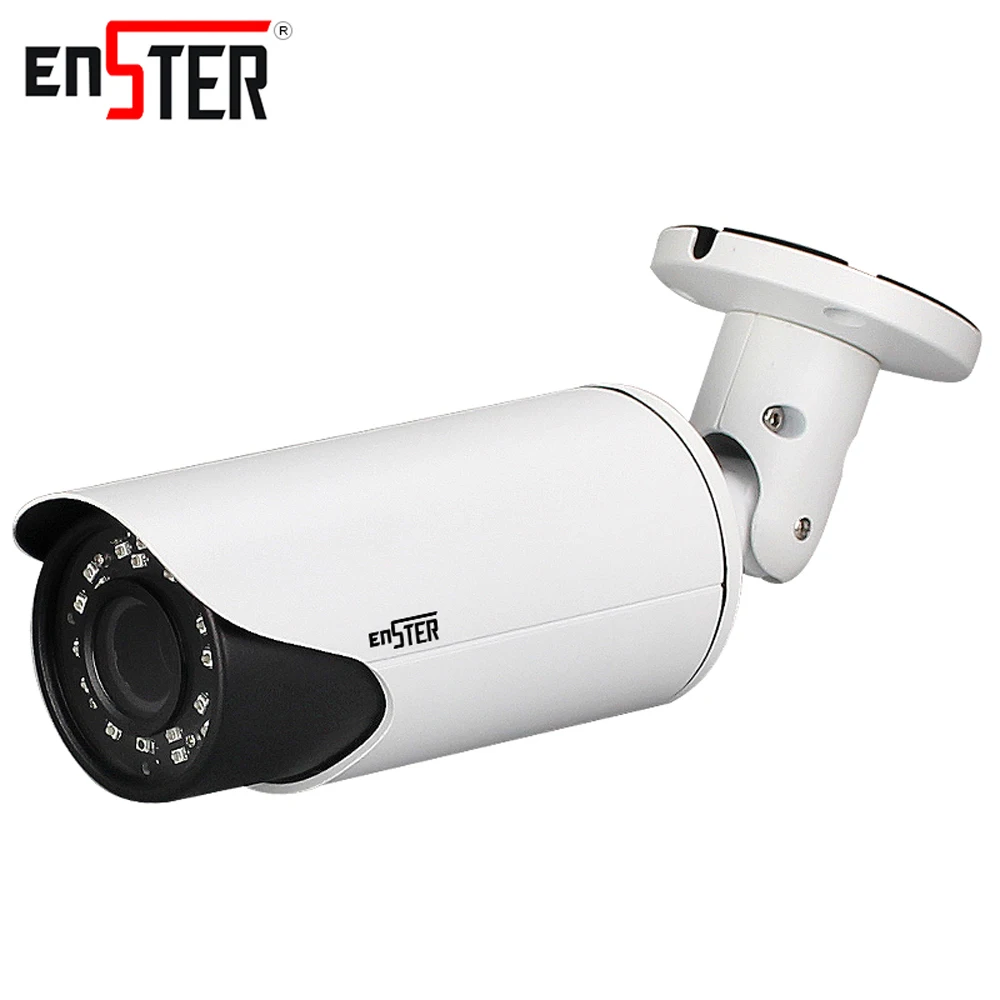 

ENSTER CCTV ip camera 5.0 MP with mic Varifocal surveillance ip camera outdoor Illuminate Distance 40m waterproof H.265 IP video