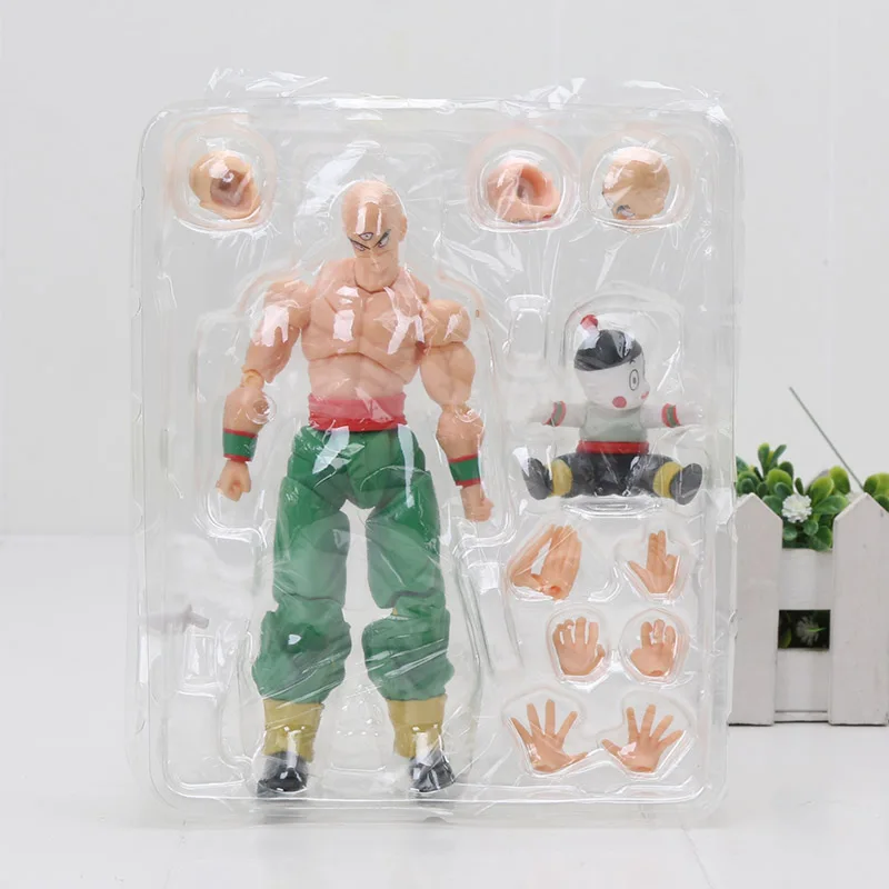 Коробка 11,5-17 см Супер Saiyan Son Goku Vegetto Vegeta trunks ПВХ Фигурки Dragon Ball Z Коллекционная модель куклы игрушки фигурка - Цвет: Tien Shinhan