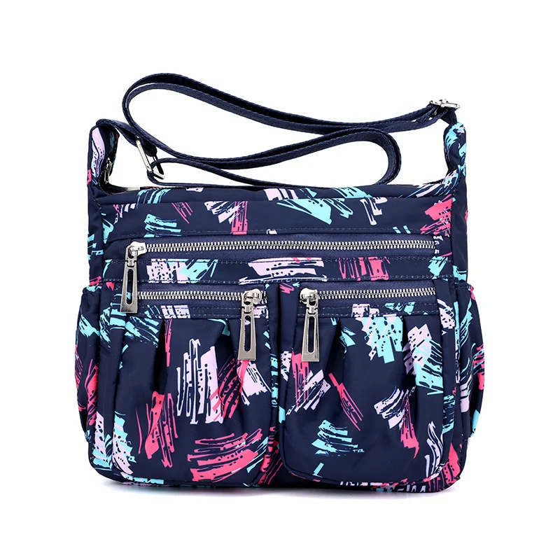 Водонепроницаемая нейлоновая пляжная сумка маленькая Женская модная Цветочная сумка через плечо одноцветная сумка через плечо для Bolsa Feminina Bolsos Mujer - Цвет: Graffiti