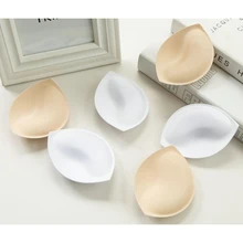 2 шт., 1 пара, плотные губчатые подушечки для бюстгальтера, увеличивающие грудь, сексуальный купальник, бикини, подкладка, съемные подушечки для бюстгальтера, вставки, чашки для женщин