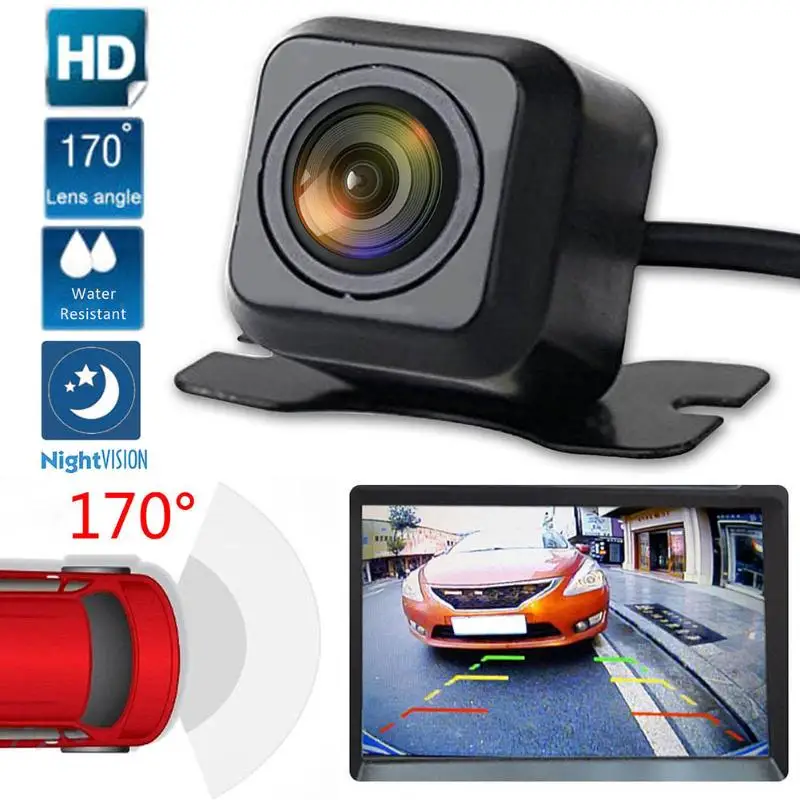 Beste 170 Groothoek Auto Achteruitrijcamera Waterdichte Nachtzicht Reverse Parking Cam Automobiles Truck High Definition Camera