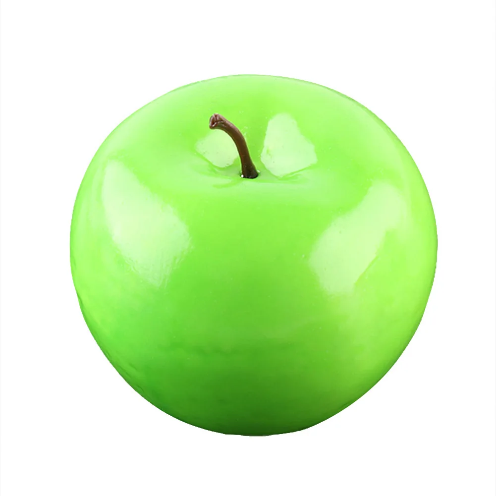

6pcs/set Artificial Red Apples/Green Apples/Pears Fake Simulation Fruits Home Kitchen Cabinet Decoration Ornament Craft