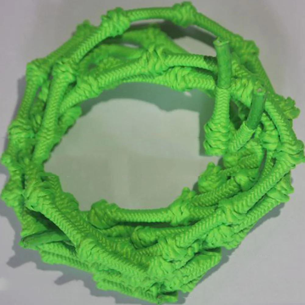 Детские ленивые бамбуковые кружева без привязки завязываются нейлоновые эластичные подъемные веревки шнурки - Цвет: Зеленый