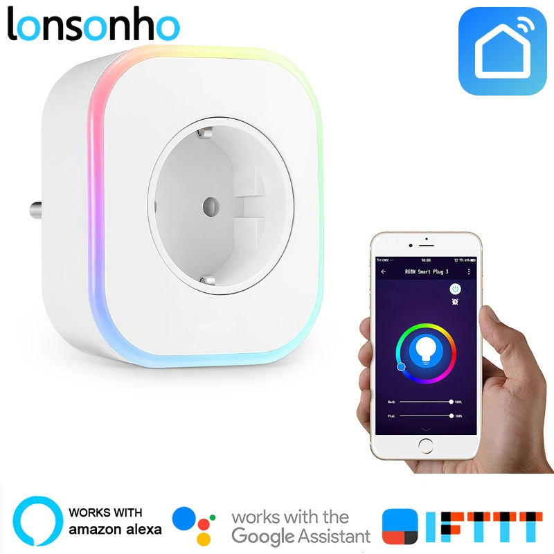 

Lonsonho USB Smart Plug Wifi Smart Socket EU UK Outlet Works With Google Home Mini Assistant Alexa IFTTT Smart Life APP