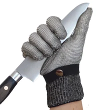 2 шт./лот анти-вырезать перчатки Стальная проволока безопасности вырезать устойчивостью перчатки анти-удар Нержавеющая сталь Класс 5 гладить перчатки прочный GST014