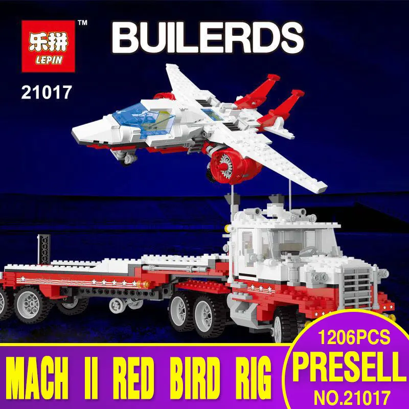

Lepin 21017 1206Pcs Genuine Model Series The Mach II Red Bird Rig Set Children Educational Building Blocks Bricks Toys Gift 5591