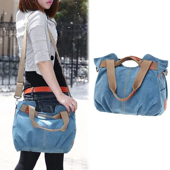 

1 Pcs Women Lady Shoulder Crossbody Bag Canvas Casual for Shopping Mobile Phone New
