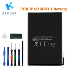 AIKUYI Сменный аккумулятор для iPad Mini 1 A1432 A1454 A1455 полный ремонтный набор инструментов 4440 мАч