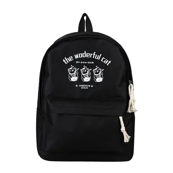 

Backpack Women Large Capacity Fashion Simple School Backpack Girl Oxford Letter Color Student Backpack Travel Couple Bag K718