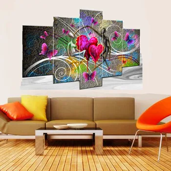 

New 5D DIY Stitching Diamond Painting Living Room Bright Flowers Bedroom Cross Embroidery Brick Sticker Painting Without Frame