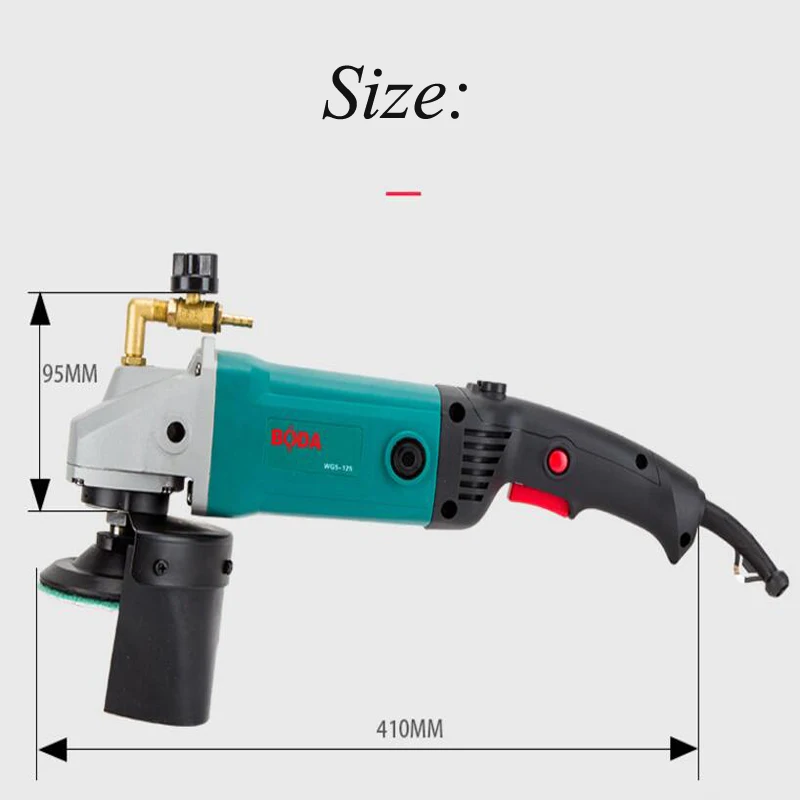 Влажная полировальная машина камень шлифовальный станок для мрамора Высокая мощность электрические инструменты WG5-125