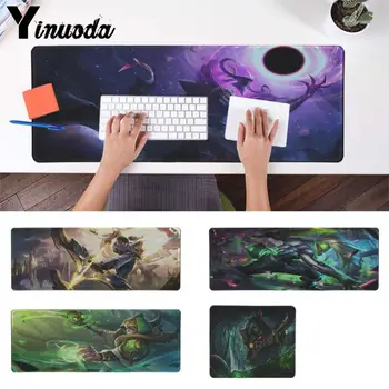 

Yinuoda Top Quality For LOL dota2 gamers Keyboards Mat Rubber Gaming mousepad anime Desk Mat Smooth Writing Pad Desktops Mate