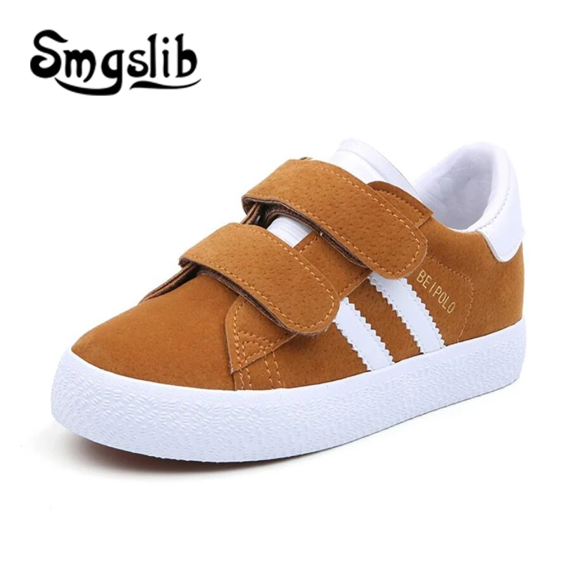 Online Kinder Sneaker Kinder Schuhe Jungen Sport Trainer Schuhe Casual Baby Schule Flache Leder Sneaker 2018 Herbst Mädchen Kleinkind Schuhe