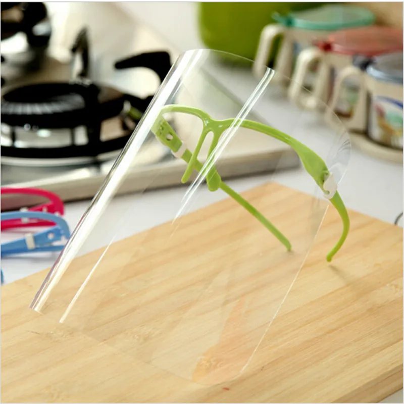 Kitchen cooking grease proofing mask cooking oil spilled fume can mask face protection transparent
