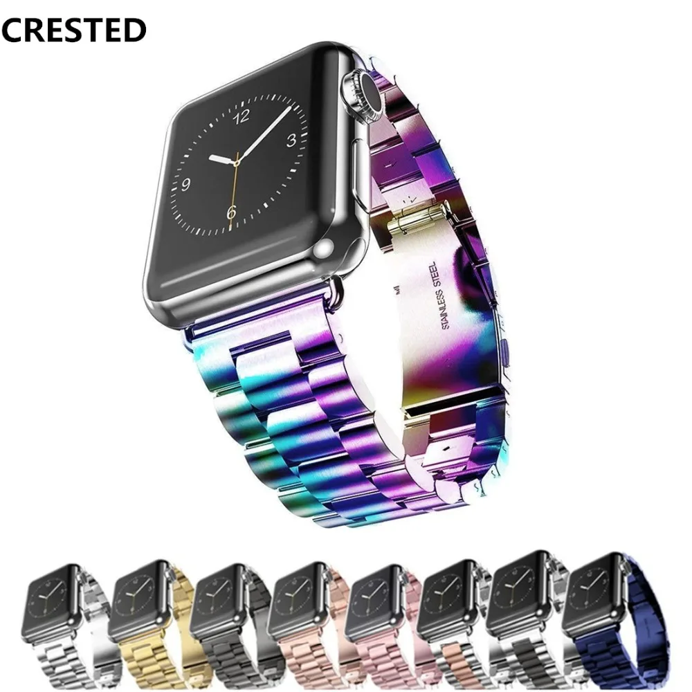 Хохлатая ремешок для Apple Watch 3 42 мм 38 мм для iwatch 3 2 1 из нержавеющей стали наручные часы группа Ссылка Браслет ремешок для часов Ремешок Хохлатая ремешок для Apple Watch 3 42 мм 38 мм для iwatch 3 2 1 из нержавеющей стали наручные часы группа Ссылка Браслет ремешок для часов Ремешок