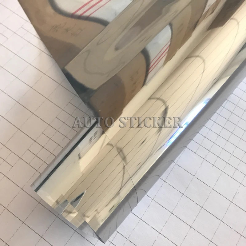 50cm*3M Car Front Window Tint Solar Protection Film Silver One Way UV Resistance Window Solar Tint For Car Home Office