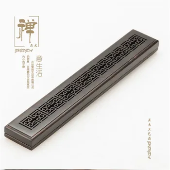 Zhengda thin ebony purple Tan lying hollow incensory pomander sandalwood furnace line wooden monolith burner Zhengda thin ebony purple Tan lying hollow incensory pomander sandalwood furnace line wooden monolith burner