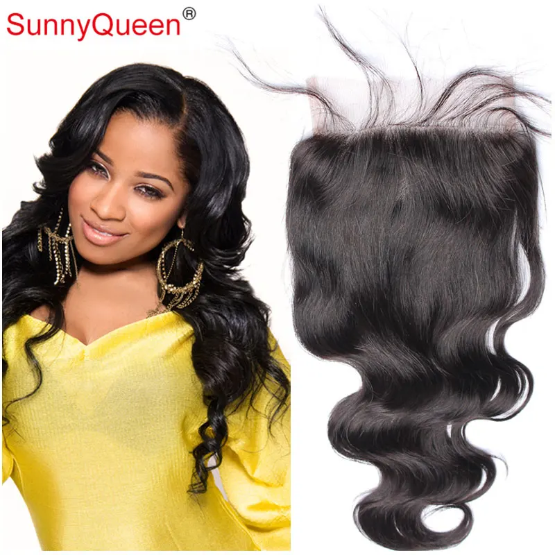 5X5 Lace Closure 7A Malaysian Virgin Hair Lace Closure Bleached Knots Unprocessed Virgin