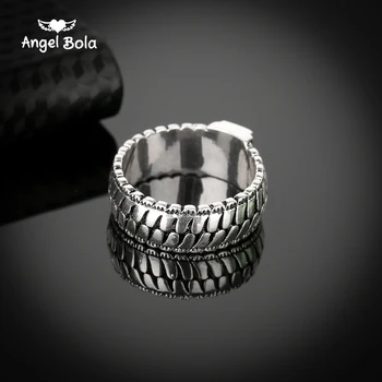 

10pcs/lot Retro Men Jewelry Gothic Chain Buddha Ring Lightning Round New Store Ancient Silver color Ring for Male Gift