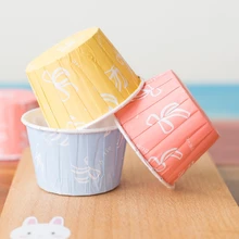 Бантик кекс бумага для выпечки чашки Чехлы, форма для кексов вечерние свадебные украшение для торта приспособление для выпечки