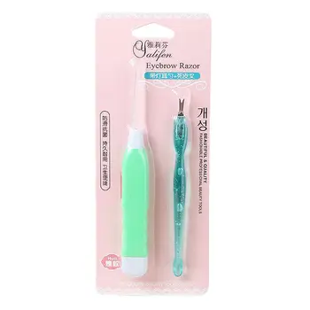 

2Pcs/Set LED Ear Pick Ear Wax Remover Cleaner with Dead Skin Fork Trimmer Cuticle Pusher Pedicure Manicure Tool T77
