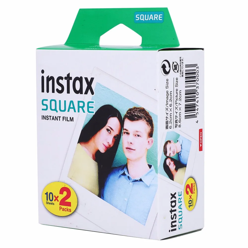 20- 100 Sheets for Fujifilm Instax SQ10 SQ6 SQ20 Film White Instant Photo Paper For Fuji Instax SQ10 SQ6 SP-3 SQ20 Camera