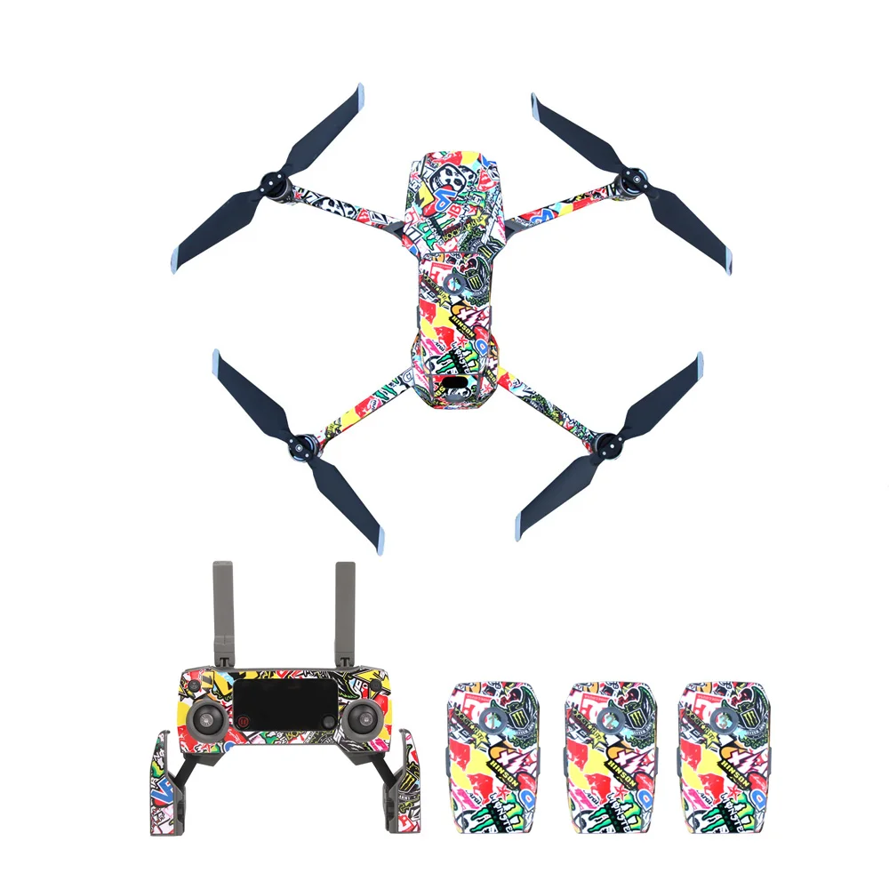 Body Skin Stickers for DJI Mavic 2 Pro/Zoom Drone Waterproof PVC 3D Full Decal Cover Protector Film | Электроника